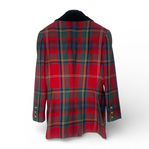 Ralph Lauren vintage 80s rare Tartan blazer size 10 - Picture 12 of 16